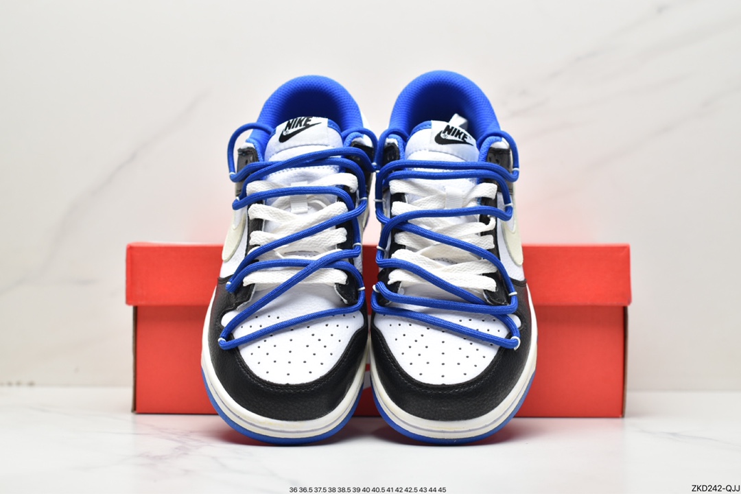 耐克Nike SB Dunk Low”Black/White/Royal”扣篮系列低帮休闲运动滑板板鞋 FD9064-110
