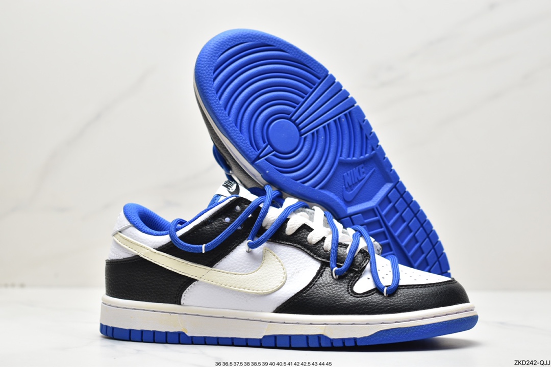 耐克Nike SB Dunk Low”Black/White/Royal”扣篮系列低帮休闲运动滑板板鞋 FD9064-110