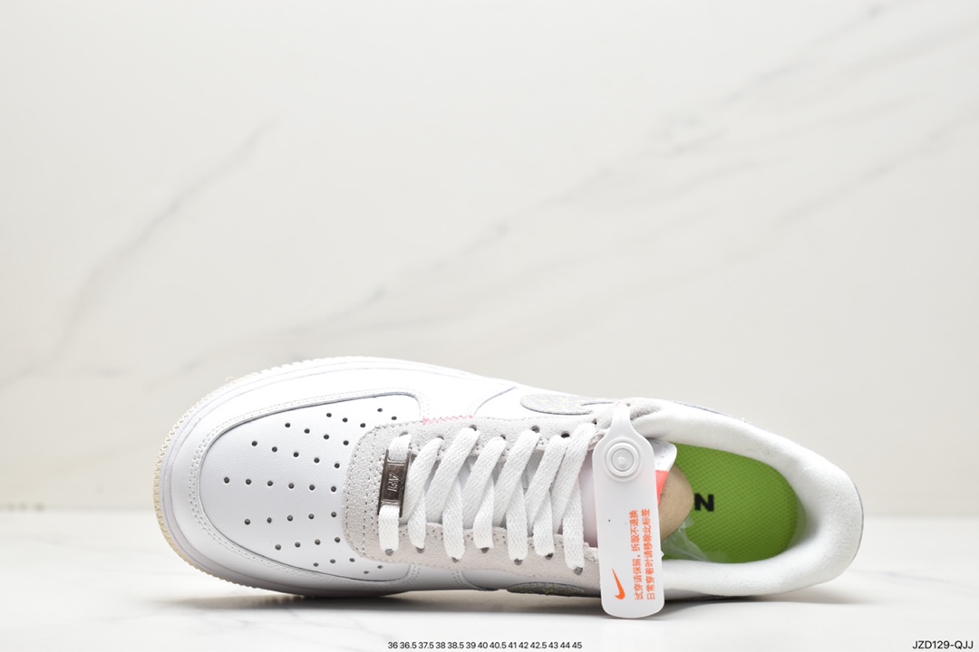 耐克Nike Air Force 1 Low Just Do It 白灰空军一号低帮FB1853-111