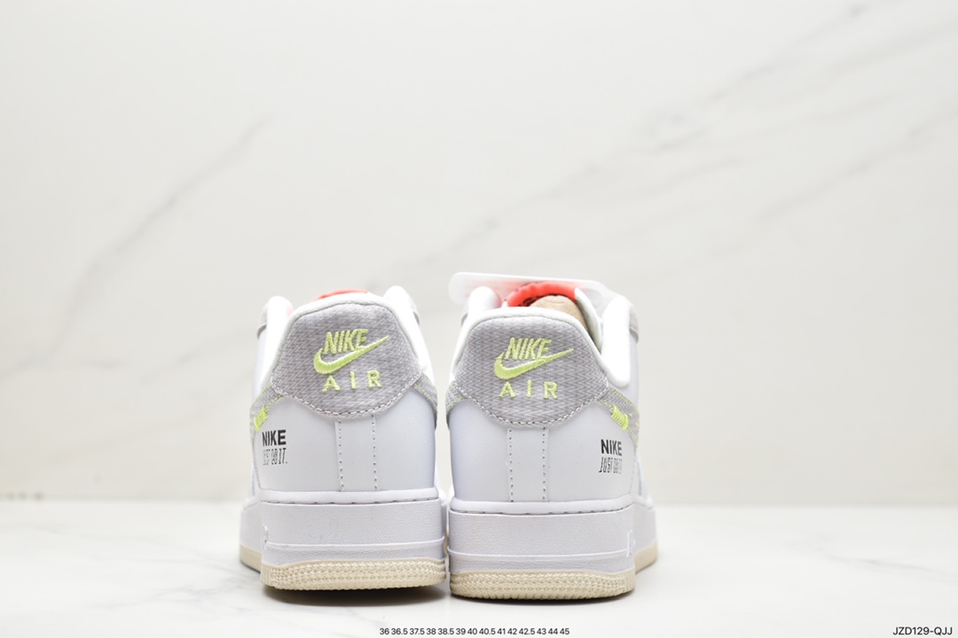 耐克Nike Air Force 1 Low Just Do It 白灰空军一号低帮FB1853-111