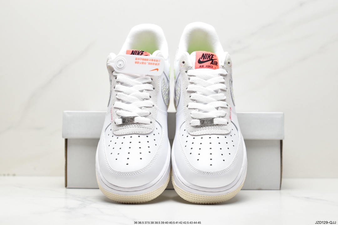 耐克Nike Air Force 1 Low Just Do It 白灰空军一号低帮FB1853-111