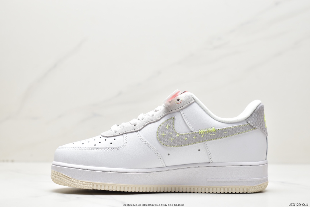 耐克Nike Air Force 1 Low Just Do It 白灰空军一号低帮FB1853-111