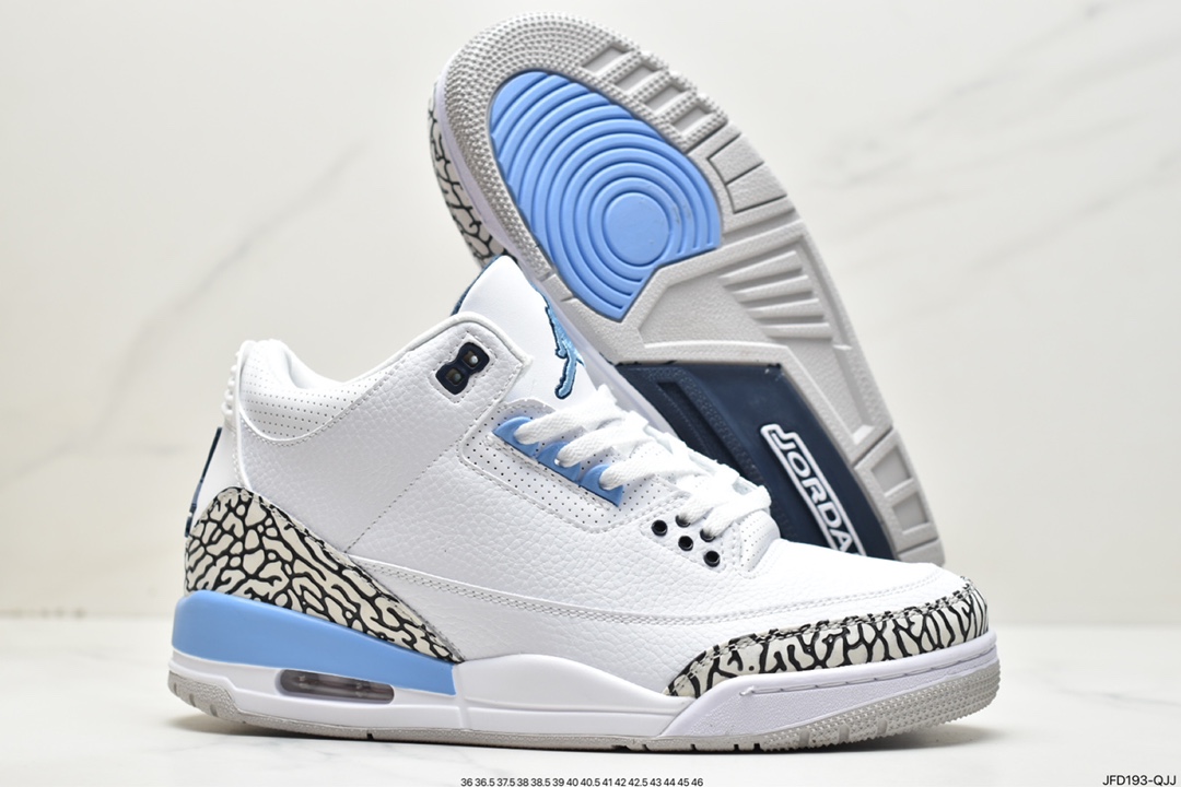 耐克Nike Air Jordan 3 Retro”Knicks”迈克尔·乔丹AJ3代中帮复古休闲运动文化篮球鞋 CT8532-104
