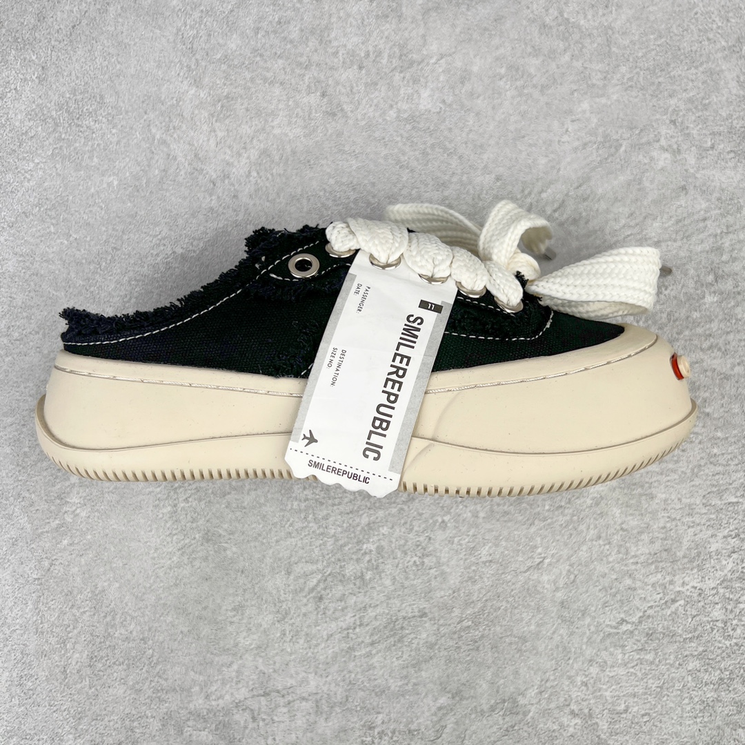 ＃开春福利 SMILEREPUBLIC檀健次同款经典新款起司猫低帮开口笑厚底帆布鞋 新晋街头鞋履品牌SMILEREPUBLIC Canvas 系列 以 SMILE 为灵感来源 捕捉潮流 主打柔软的帆布设计 有裁切的羊毛流苏与独特编织技艺 超软水染牛皮内里 注塑成型鞋垫 4cm厘米外增高效果橡胶鞋底 尺码：35 36 37 38 39 40 41 42 43 44-选品中心