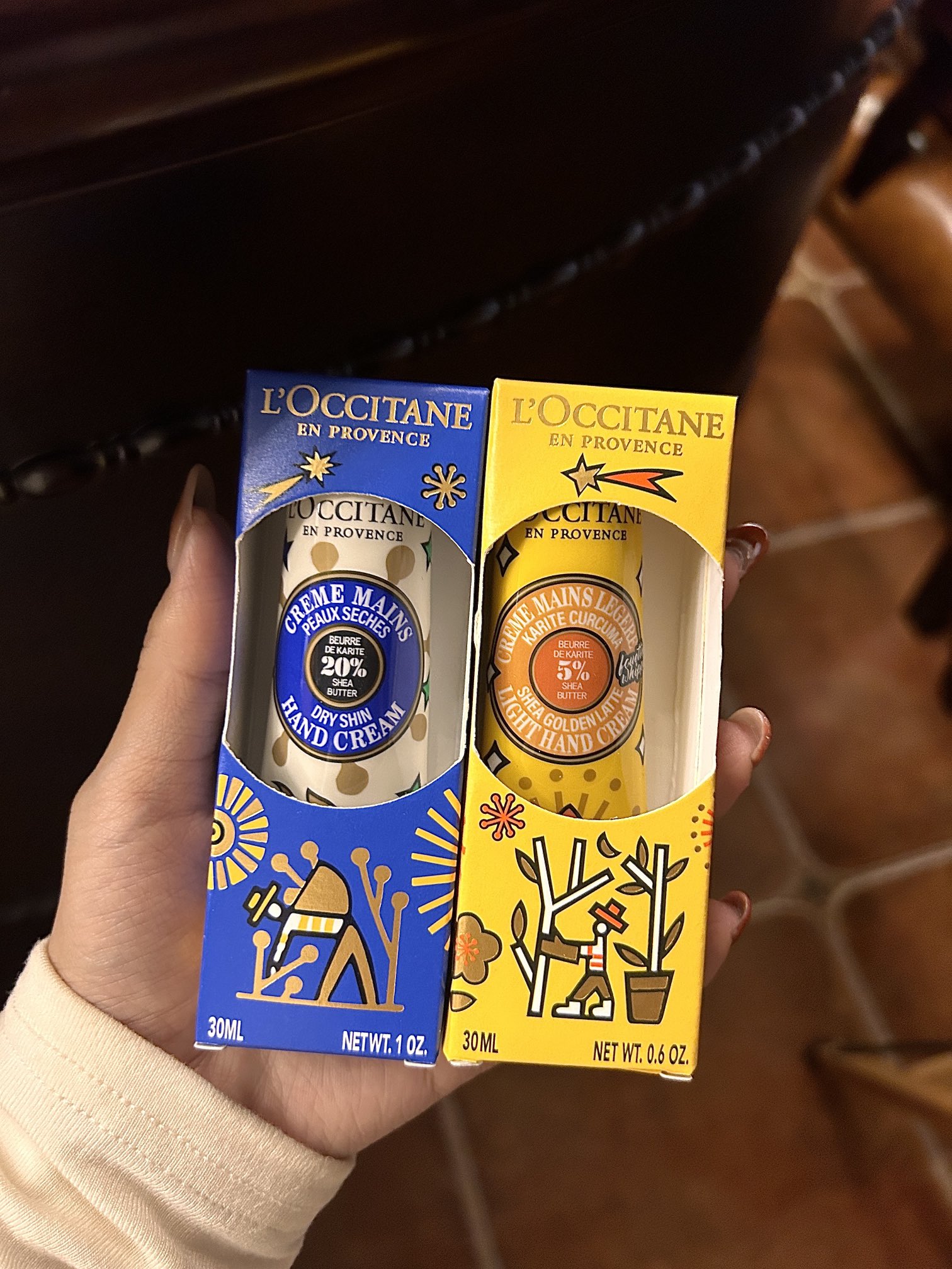 L'Occitane Holiday Edition Hand Cream. Presented in seasonal festive pac - Comprehensive 4