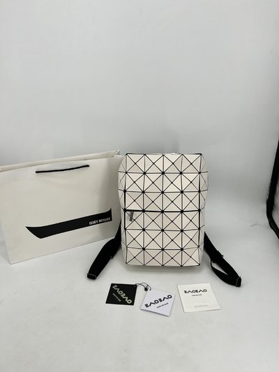 Issey Miyake Bags Backpack Practical And Versatile Replica Designer Beige White
