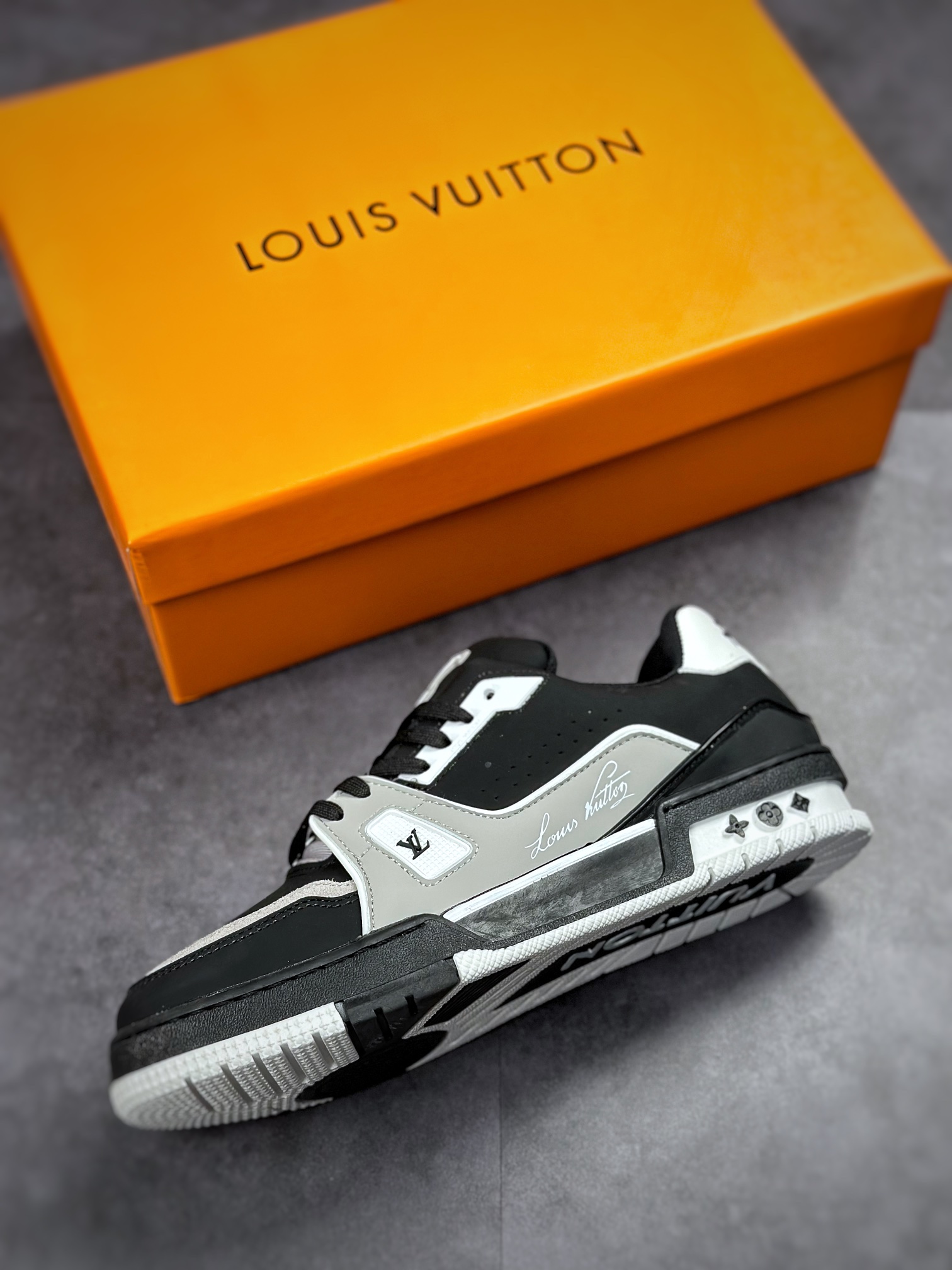 Louis Vuitton Trainer Louis Vuitton's LV Trainer sneakers in soft white calfskin