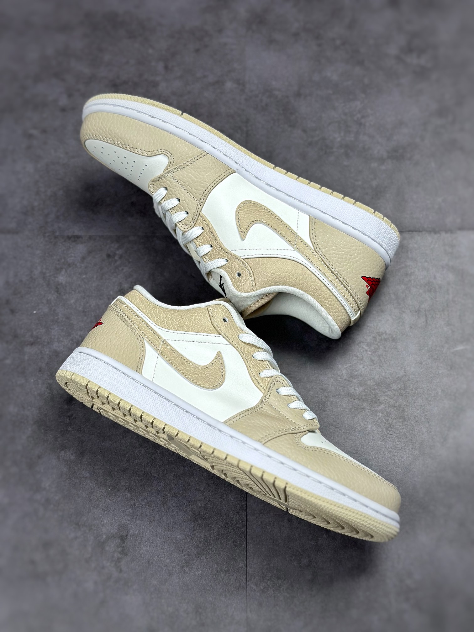 The highest craft product on the market with original bare shoes Air Jordan 1 Low Sail White Yellow FB7168-121