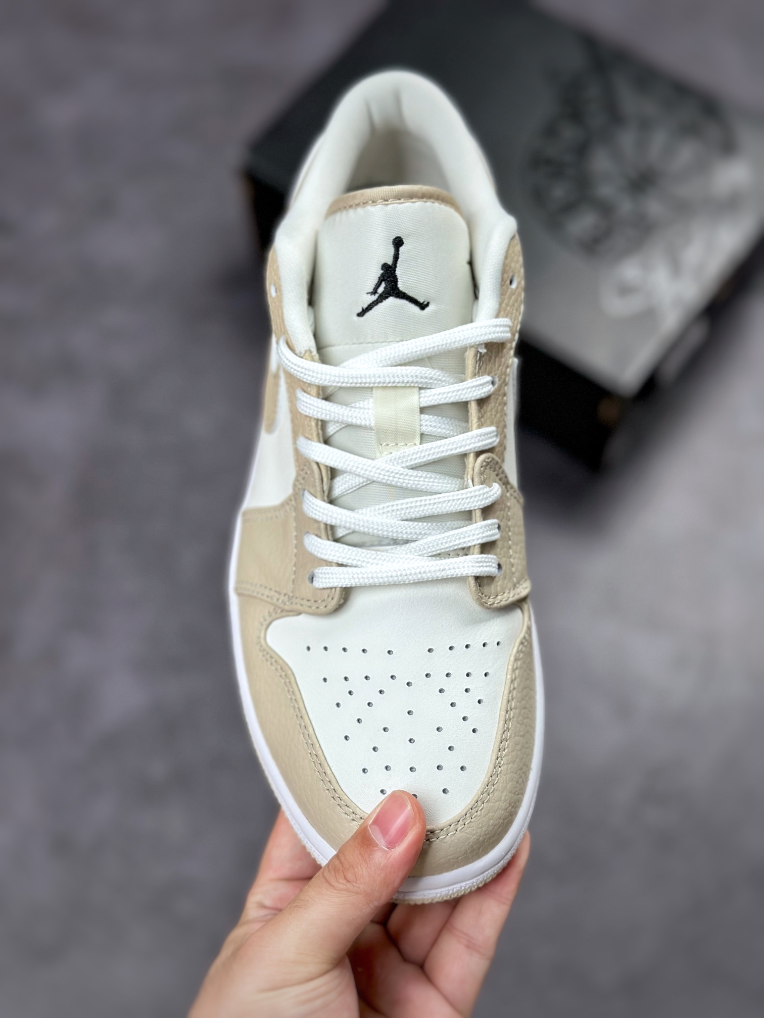 The highest craft product on the market with original bare shoes Air Jordan 1 Low Sail White Yellow FB7168-121