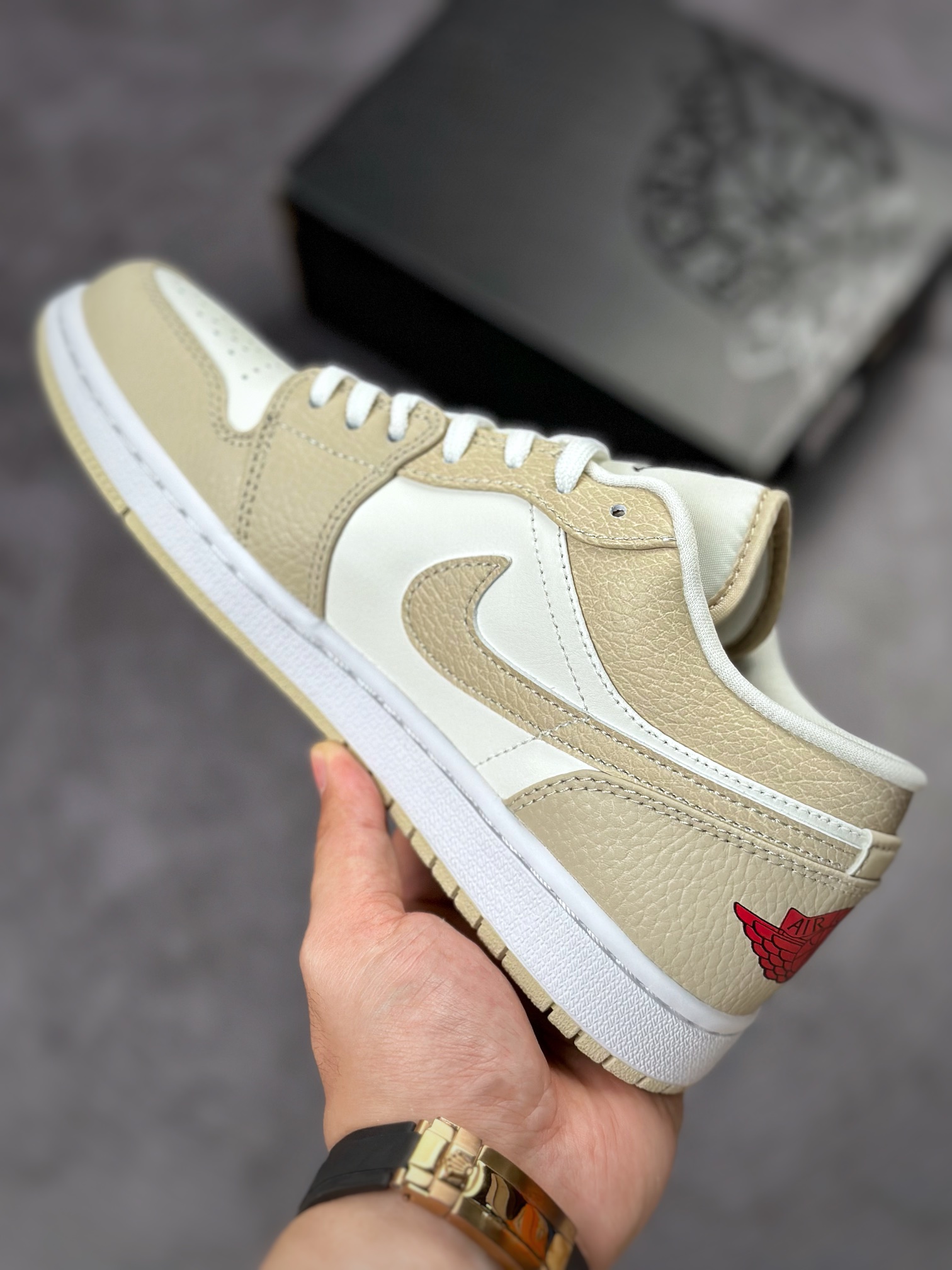 The highest craft product on the market with original bare shoes Air Jordan 1 Low Sail White Yellow FB7168-121