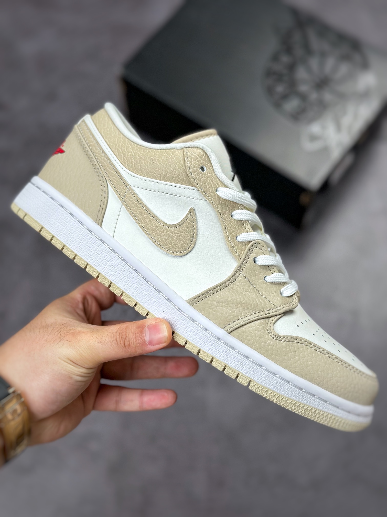 The highest craft product on the market with original bare shoes Air Jordan 1 Low Sail White Yellow FB7168-121