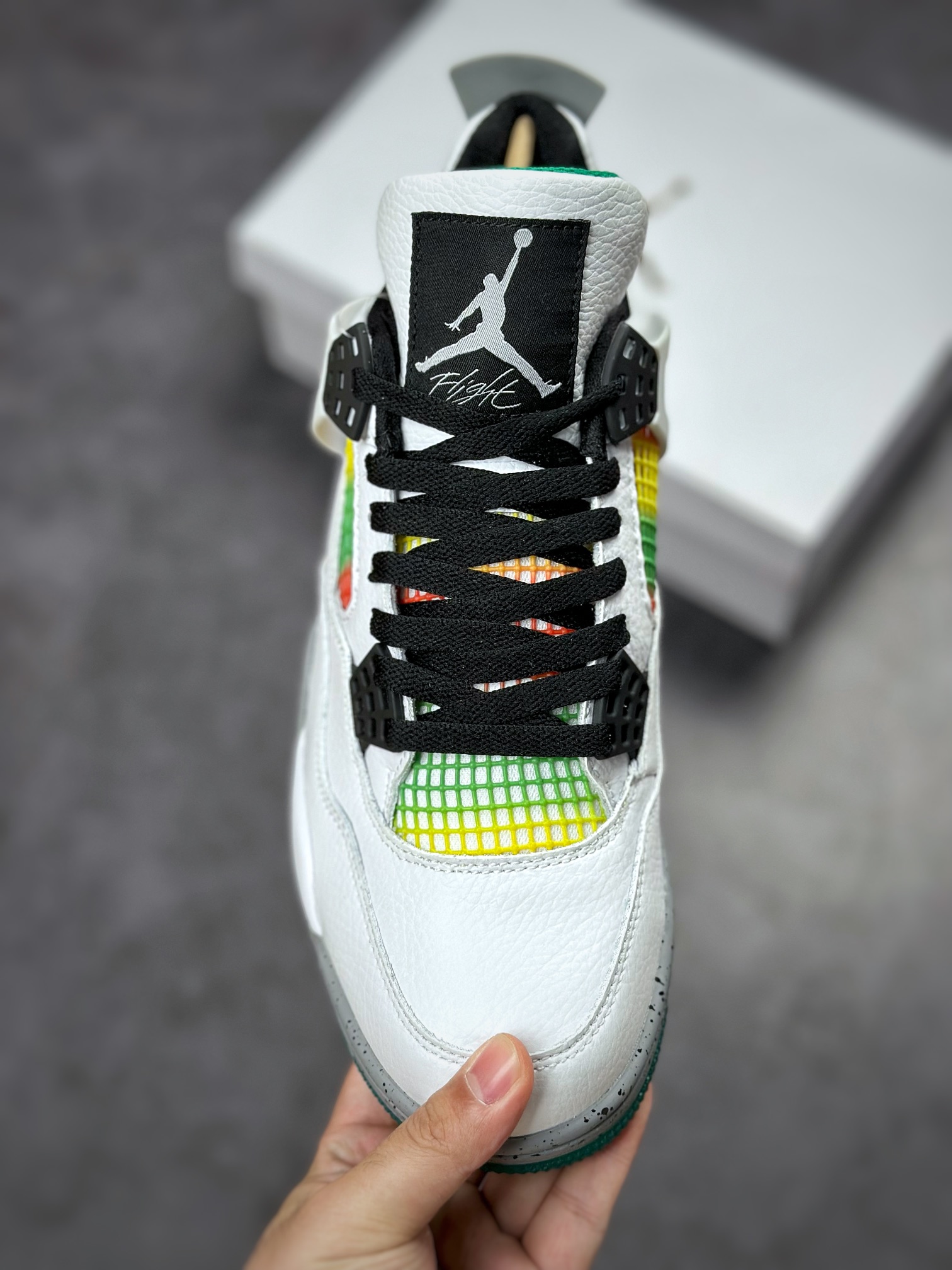 Air Jordan 4 Retro “Lucid Green” 三彩拼接 AQ9129-100