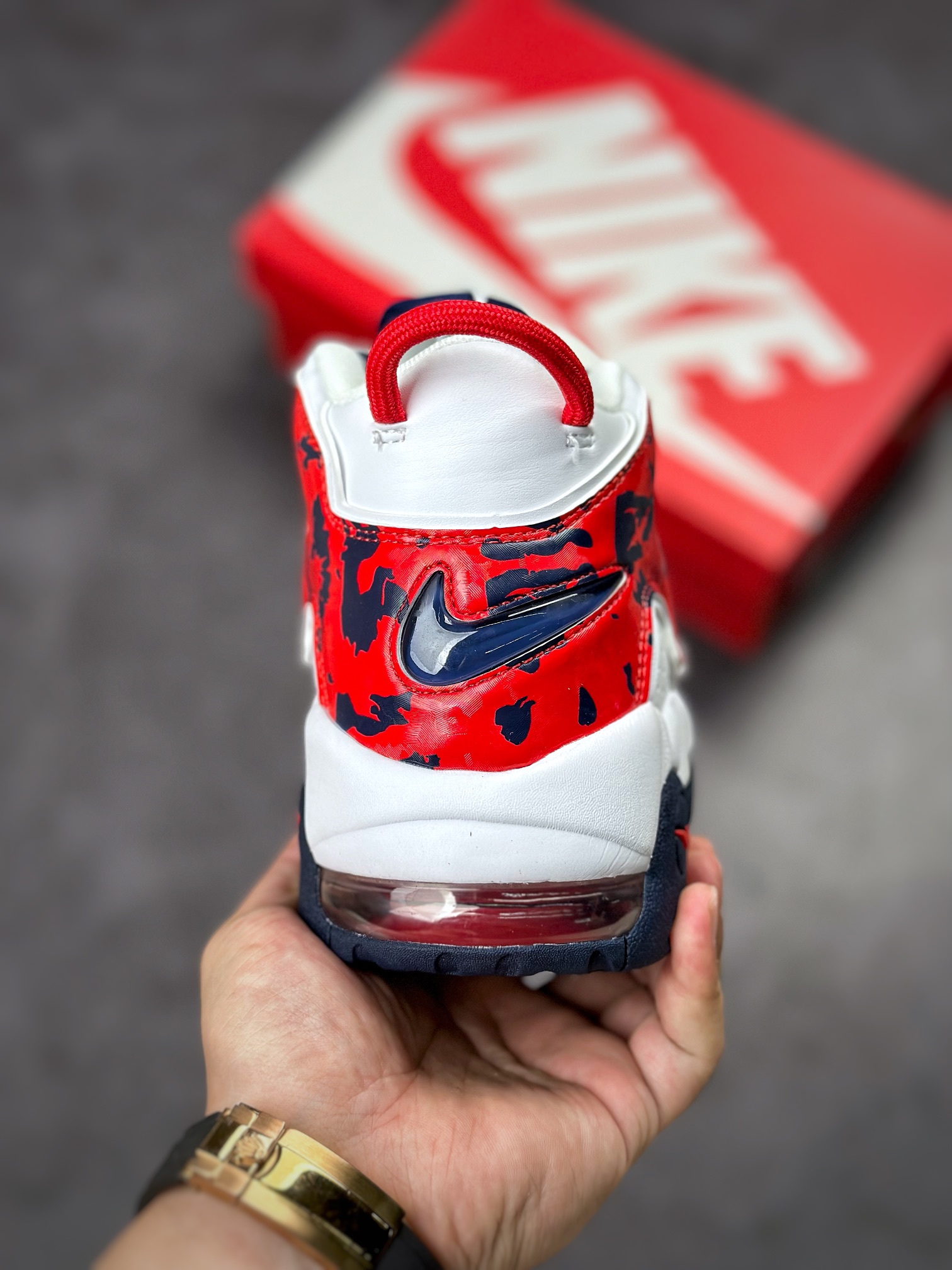 PP版 Air More Uptempo 白蓝红迷彩 CZ7877-100