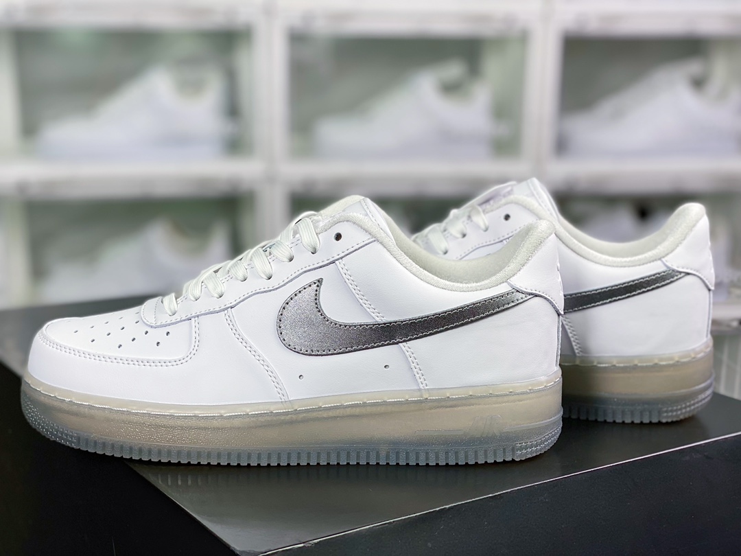 200  Air Force 1’07 Low”Metallic Silver”空军一号“白金属银钩子”DZ6755-100