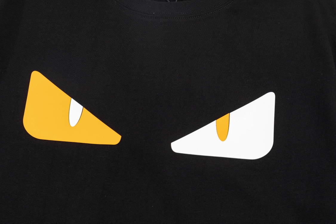 BJK New FD Classic Cotton T-Shirt with Eye Logo for Men and Women - 图片 6