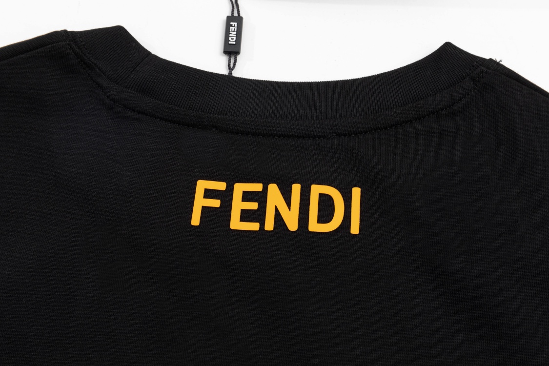 BJK New FD Classic Cotton T-Shirt with Eye Logo for Men and Women - 图片 8