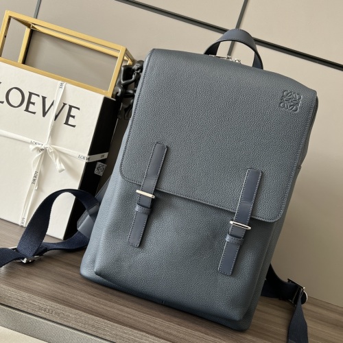 Loewe Military Backpack, Spacious Versatile Bag, Anagram Embossed, 39*28.5*11cm 1 Loewe Military Backpack, Spacious Versatile Bag, Anagram Embossed, 39*28.5*11cm