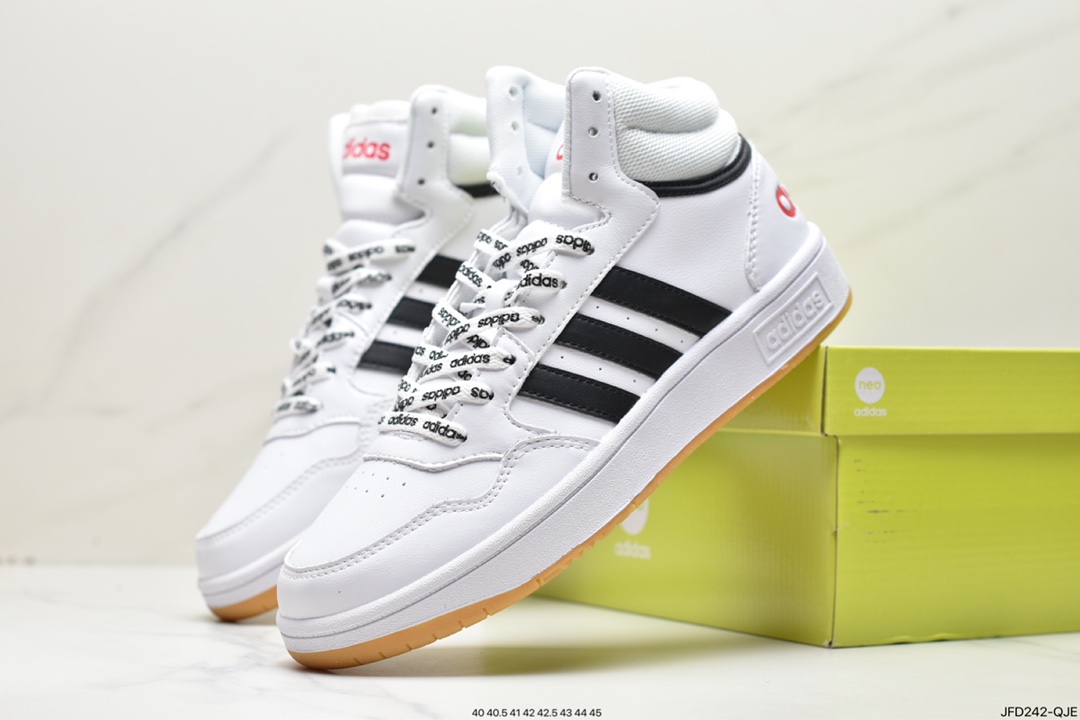 ”,clover adidas HOOPS 3.0MID Rome series low top sneakers GY5543”