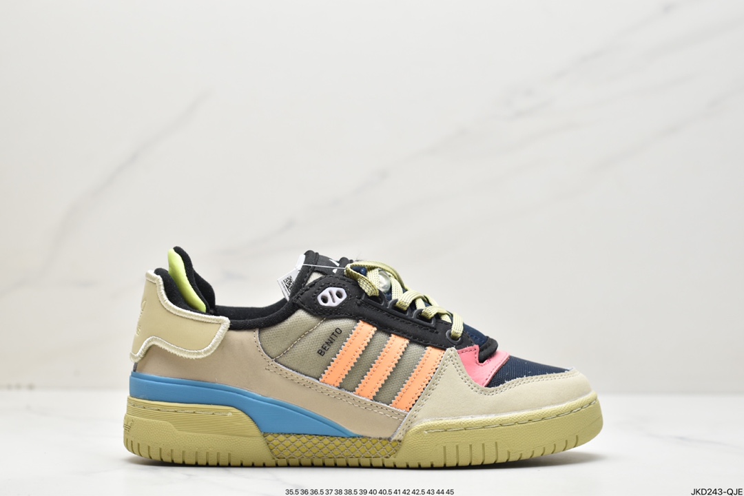 Clover Adidas Originals Forum 84 Low Roman Series Velcro Low Help GZ2009