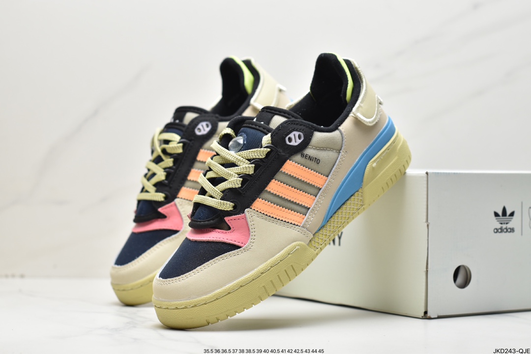 Clover Adidas Originals Forum 84 Low Roman Series Velcro Low Help GZ2009