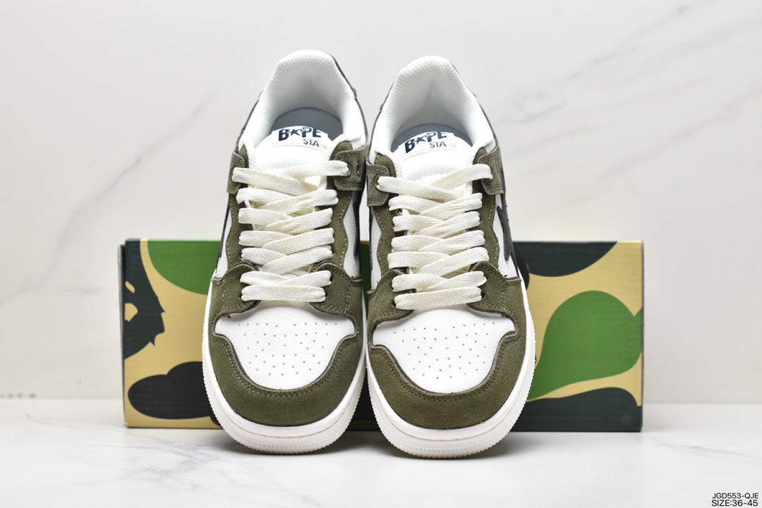 Harajuku trend brand A Bathing Ape BAPE Sk8 Sta Low SK8 series low-top casual sports skateboard shoes