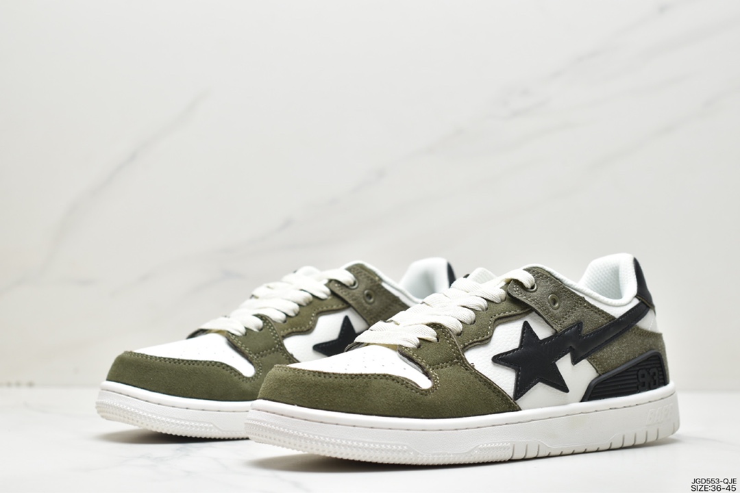 Harajuku trend brand A Bathing Ape BAPE Sk8 Sta Low SK8 series low-top casual sports skateboard shoes