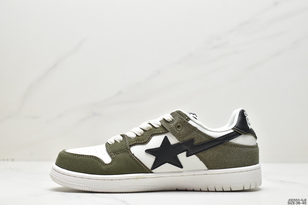 Harajuku trend brand A Bathing Ape BAPE Sk8 Sta Low SK8 series low-top casual sports skateboard shoes