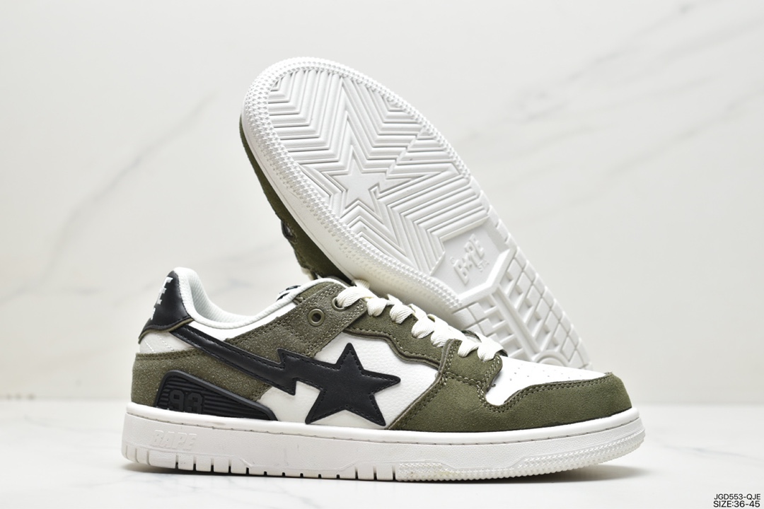 Harajuku trend brand A Bathing Ape BAPE Sk8 Sta Low SK8 series low-top casual sports skateboard shoes