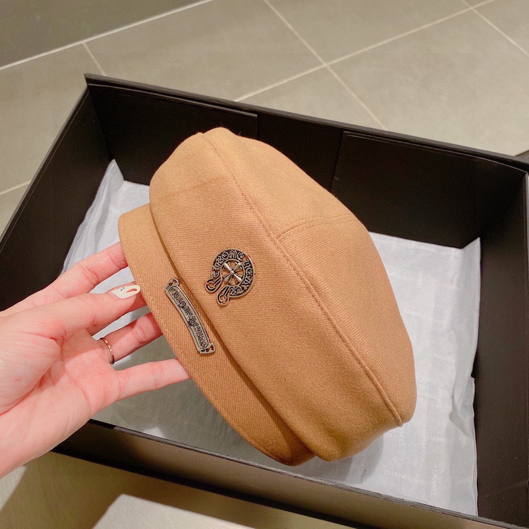 [Chrome Hearts Hats]Not packaged Croxin 2025 autumn and winter new beret cotto