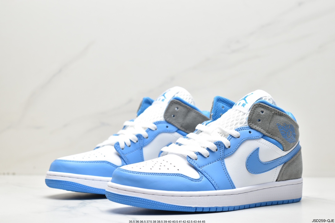 200 Air Jordan 1 Mid 灰白蓝 DX9276-100