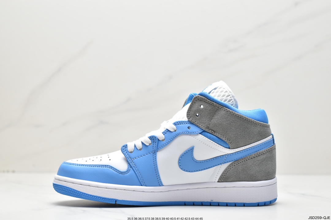 200 Air Jordan 1 Mid 灰白蓝 DX9276-100