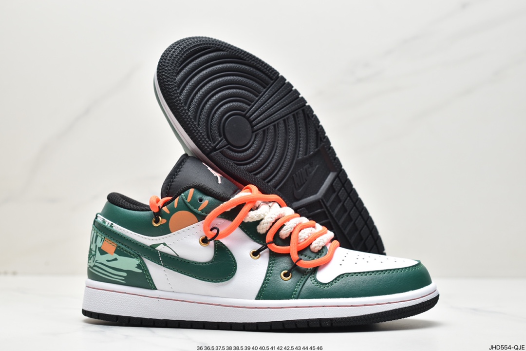 190 Air Jordan 1 Low 解构抽绳低帮 AJ1乔1低帮休闲板鞋 553558-062