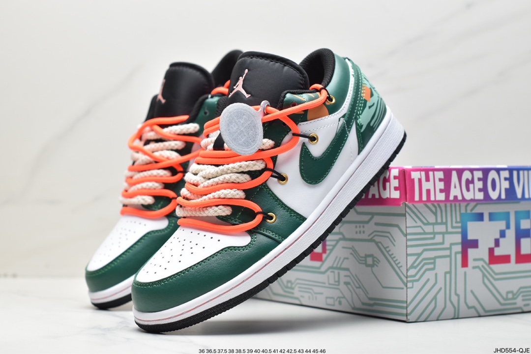 190 Air Jordan 1 Low 解构抽绳低帮 AJ1乔1低帮休闲板鞋 553558-062