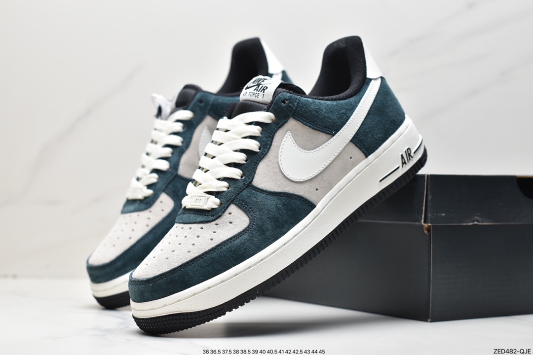 260 Nike Air Force 1 Low 灰蓝绿麂皮 NT9955-318