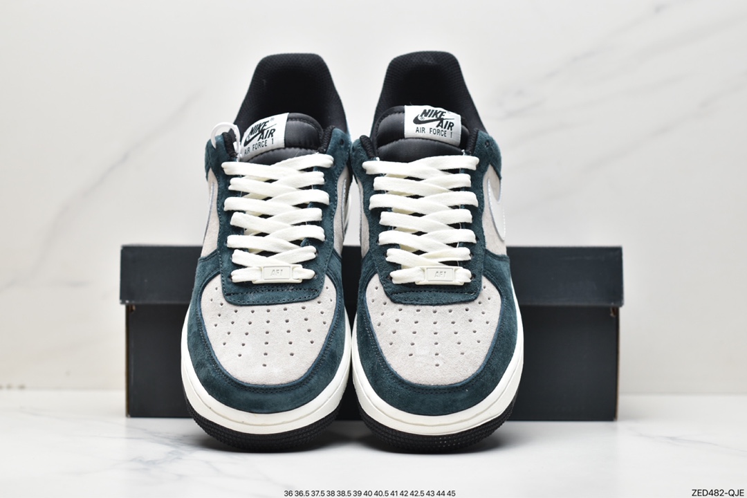 260 Nike Air Force 1 Low 灰蓝绿麂皮 NT9955-318