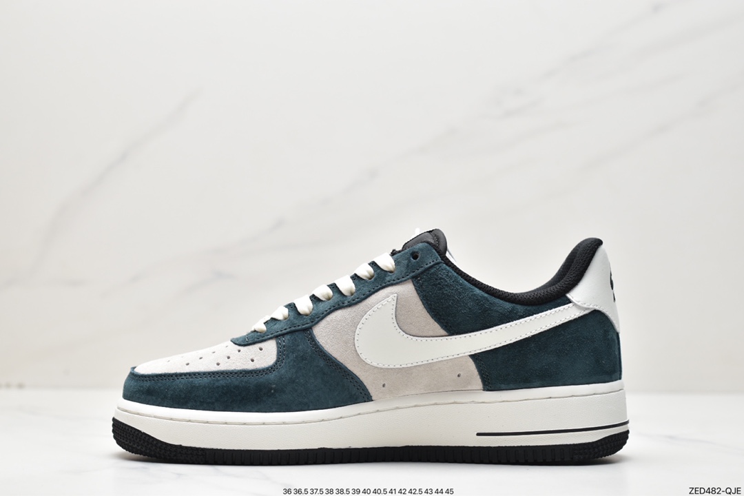 260 Nike Air Force 1 Low 灰蓝绿麂皮 NT9955-318