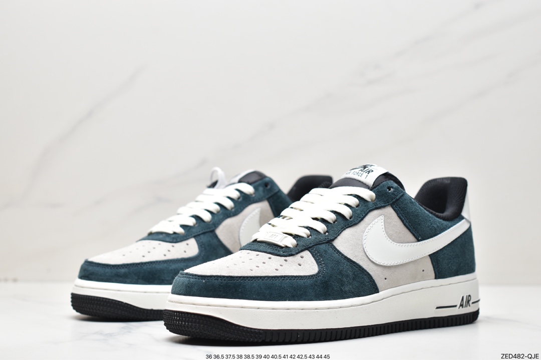 260 Nike Air Force 1 Low 灰蓝绿麂皮 NT9955-318
