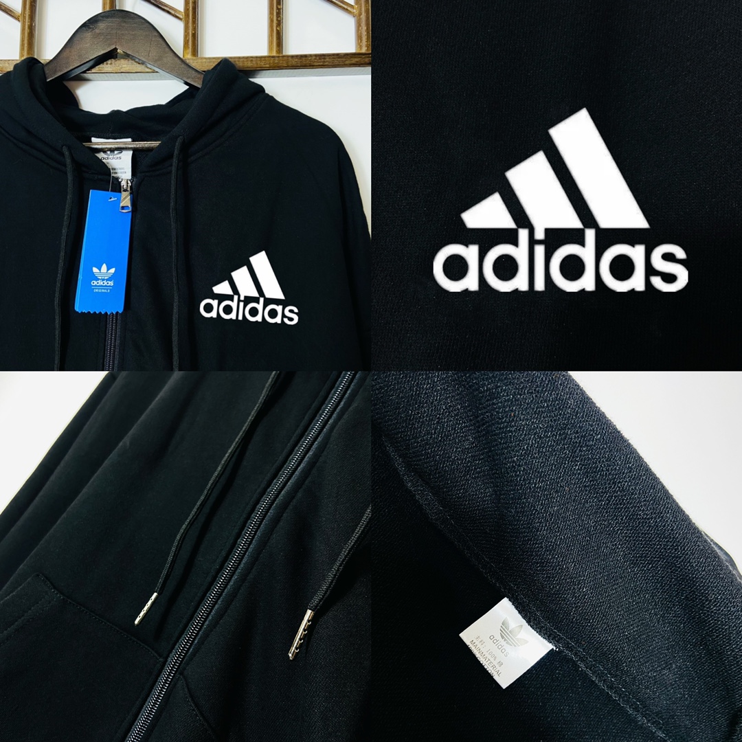 200 高版本套装（可拆卖） Adidas·阿迪达斯拉链开衫外套连帽款