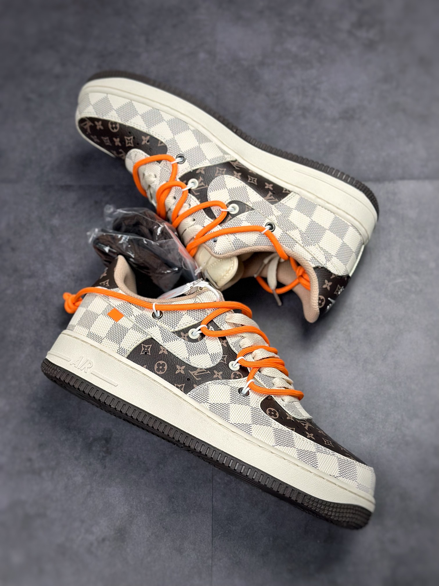 Nike Air Force 1 Low 07 LV白棕印花绑带 CV1724-112