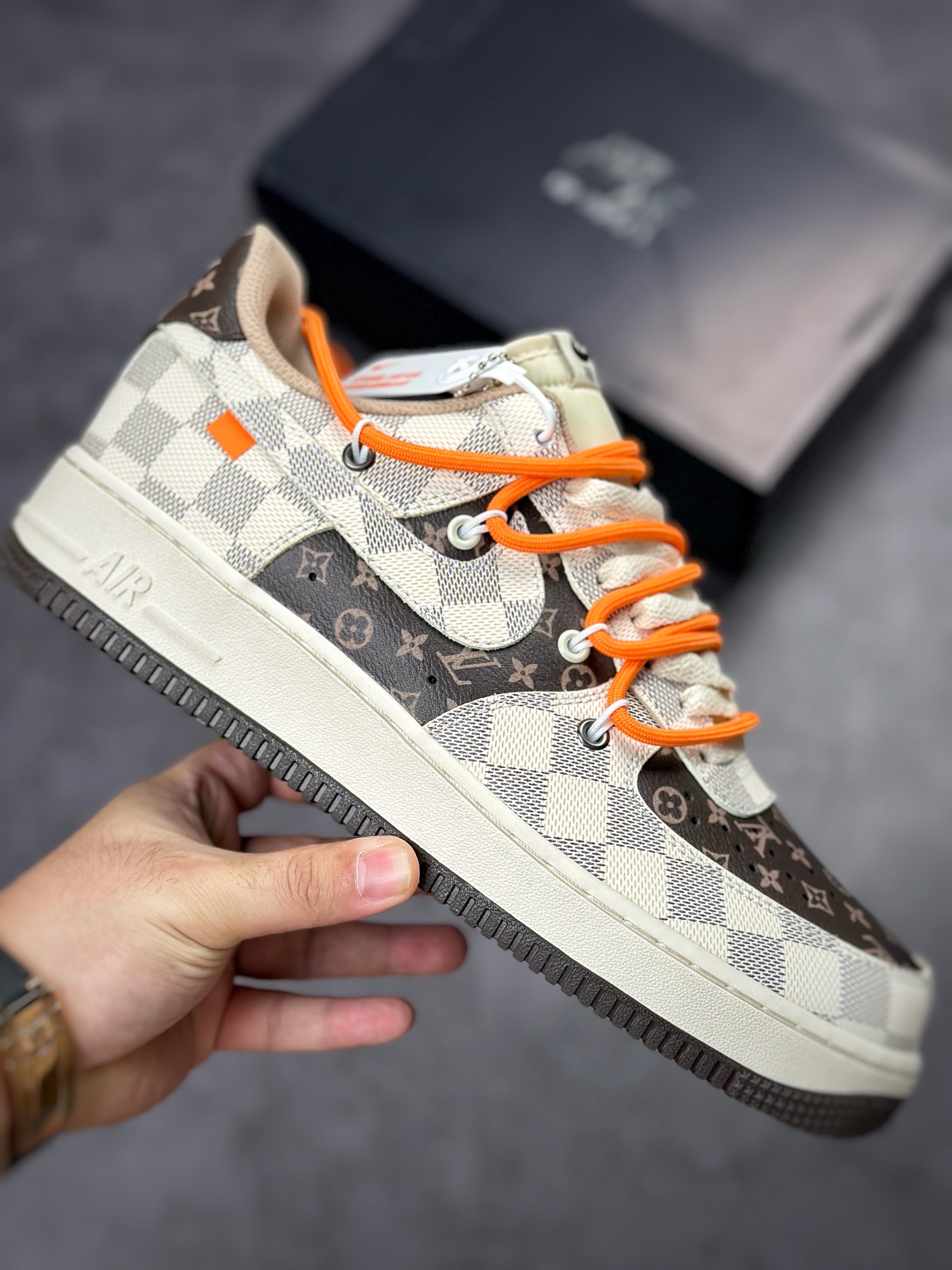 Nike Air Force 1 Low 07 LV白棕印花绑带 CV1724-112
