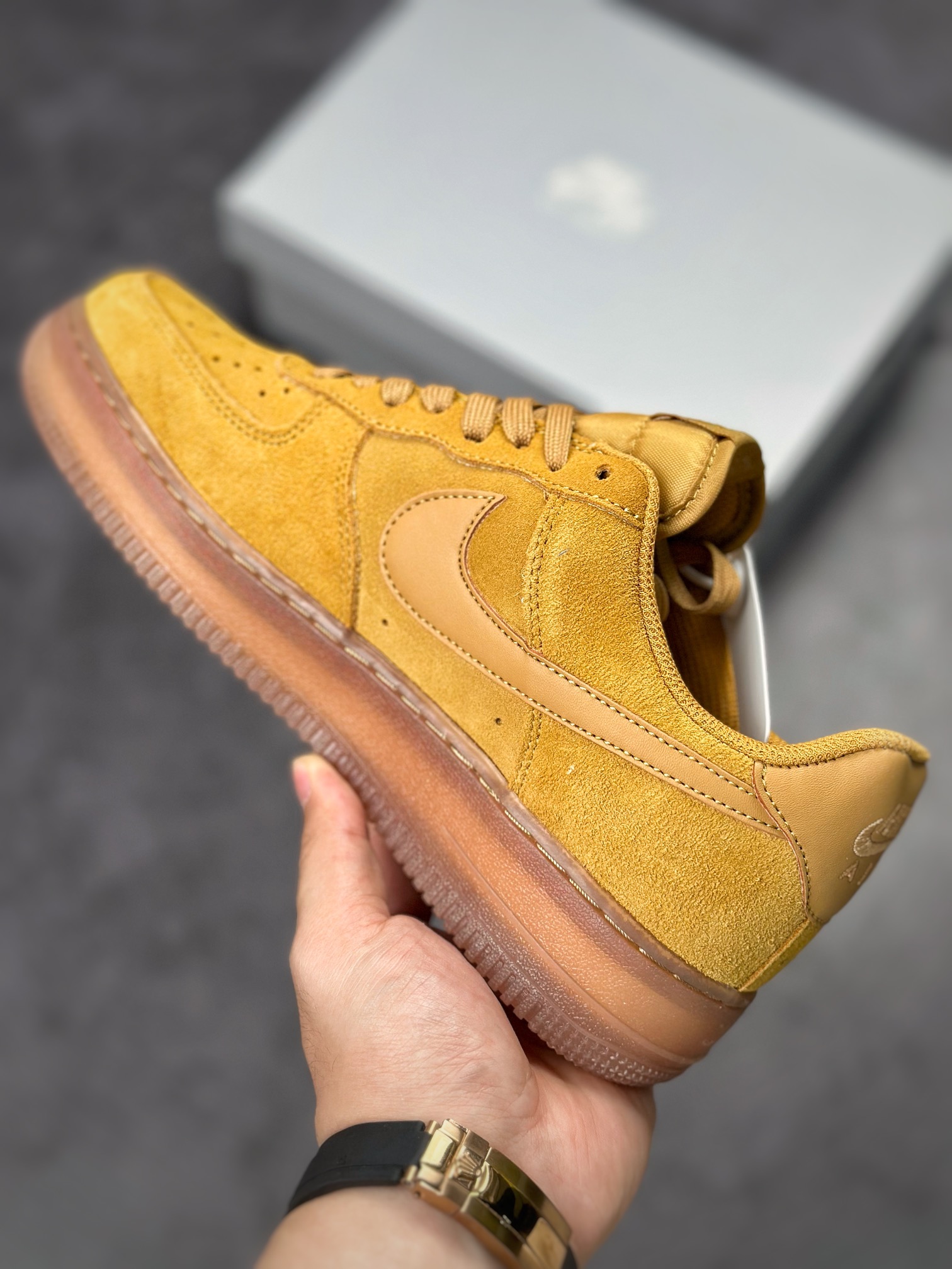 Nike Air Force 1 Low 07 Wheat Yellow Caramel BQ5485-700