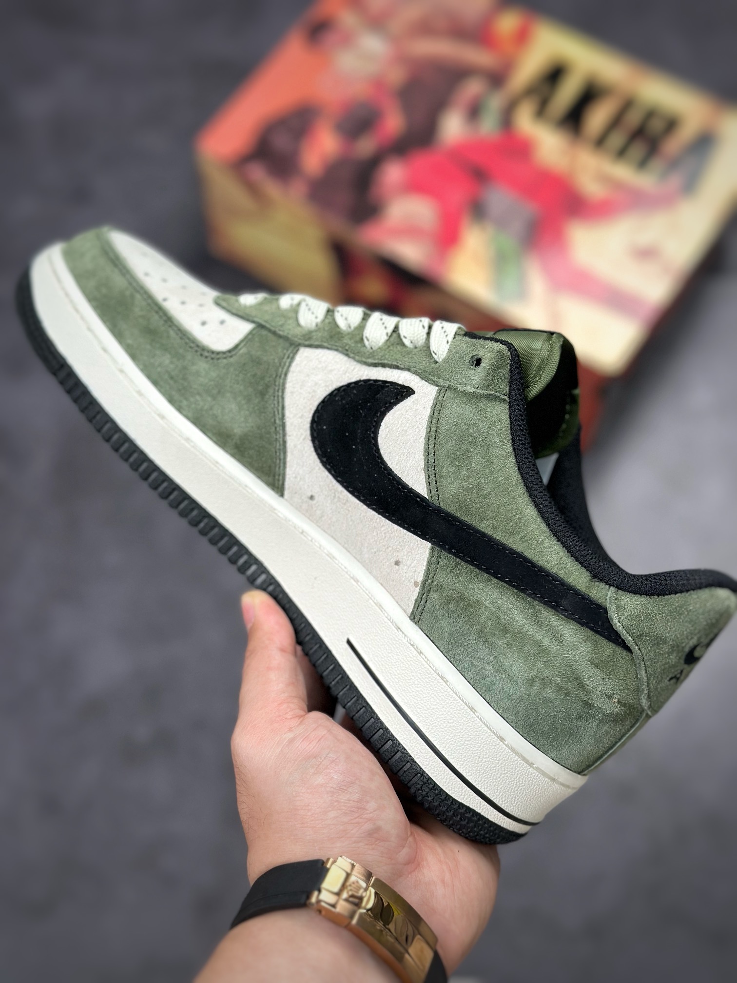 Nike Air Force 1 Low 07 莫兰迪绿麂皮满天星 DI3966-023