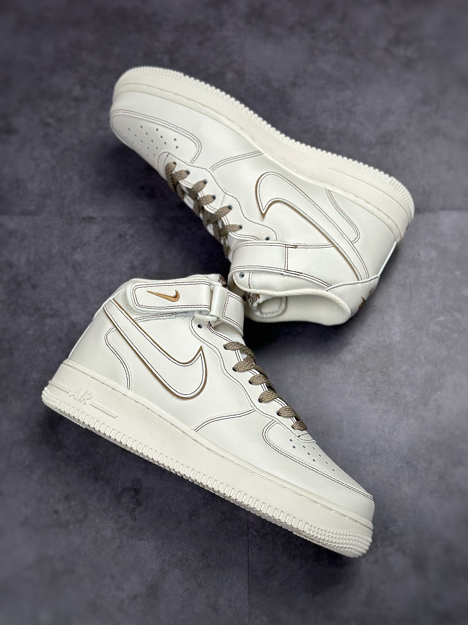 Nike Air Force 1’07 Mid 白棕缝线BY6899-692