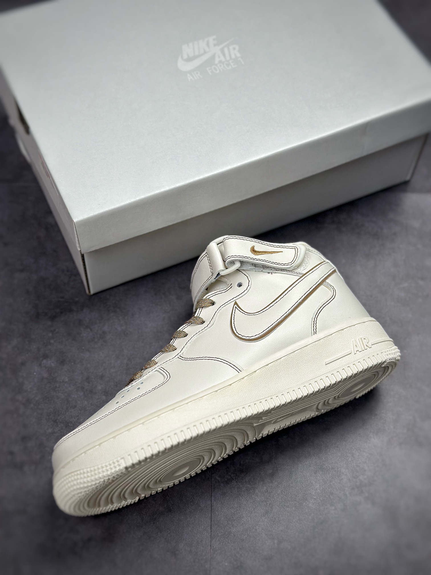 Nike Air Force 1’07 Mid 白棕缝线BY6899-692