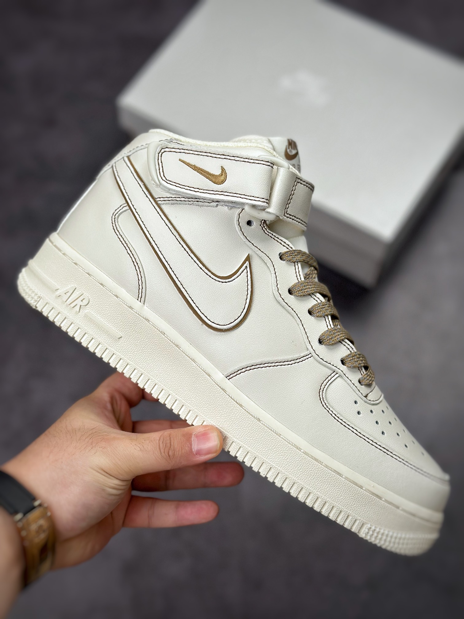 Nike Air Force 1’07 Mid 白棕缝线BY6899-692