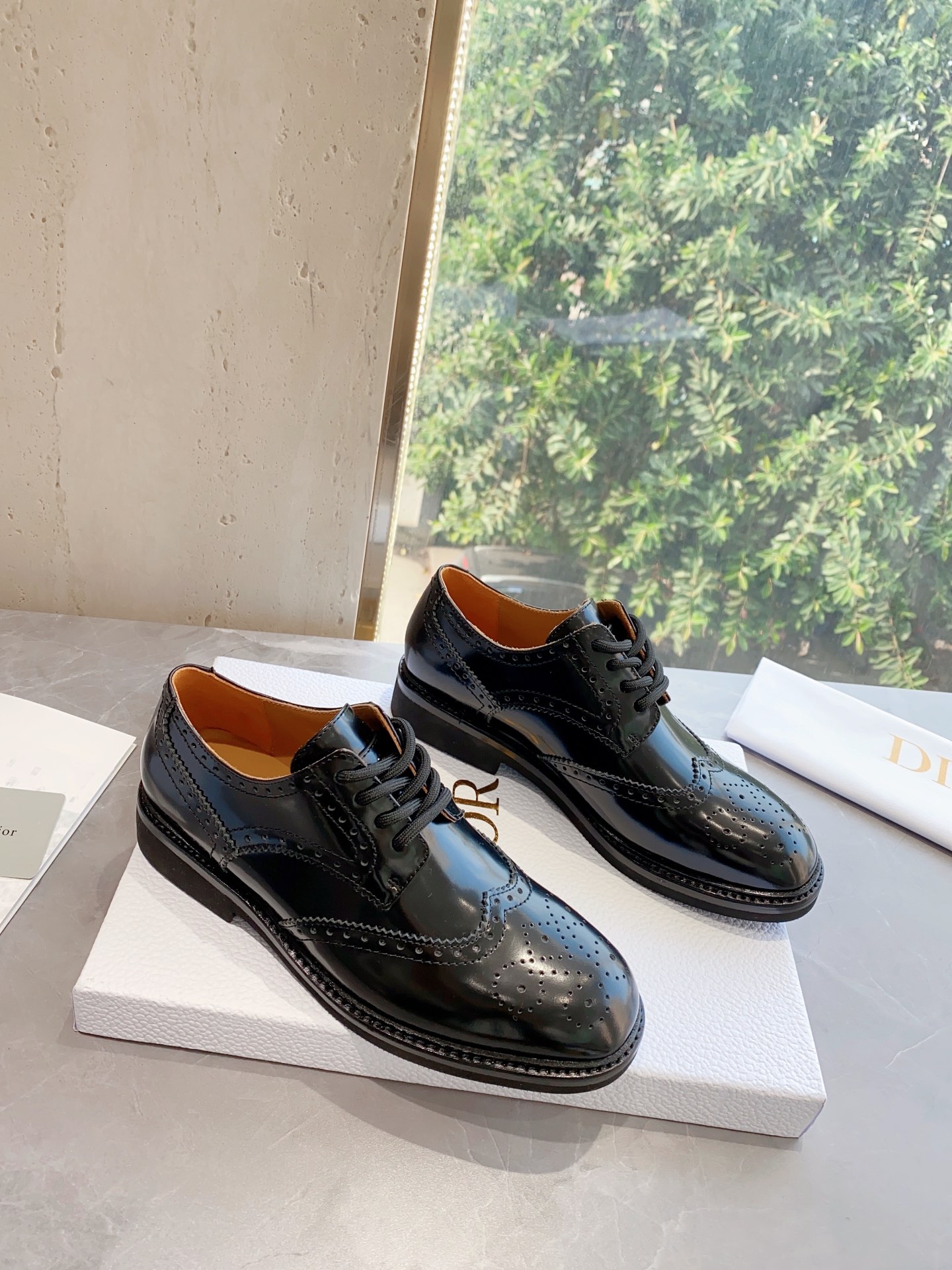 Dior Single Layer Shoes Designer Wholesale Replica
 Black Cowhide