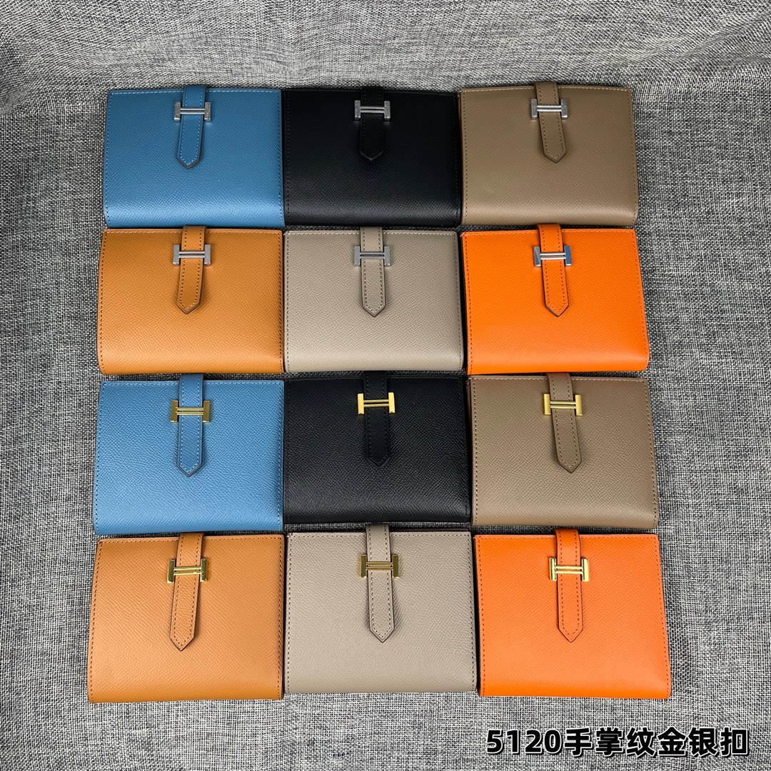 【Hermes  原单 】。 爱马仕新款纯色皮革口袋竖款钱包  💋专柜对版复刻，原版五金，内有原厂代工码 💋手感柔软🎉油