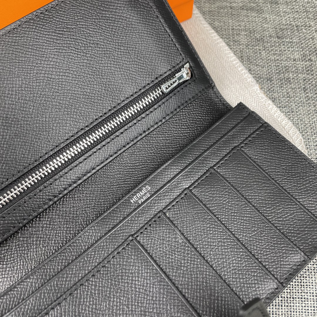 Hermes •原单。 Empson手掌纹 爱马仕女士新款纯色皮革内拉链口袋竖款钱包 💋专柜对版复刻 💋手感柔软,油边 Hermes •原单。 Empson手掌纹 爱马仕女士新款纯色皮革内拉链口袋竖款钱包 💋专柜对版复刻 💋手感柔软,油边