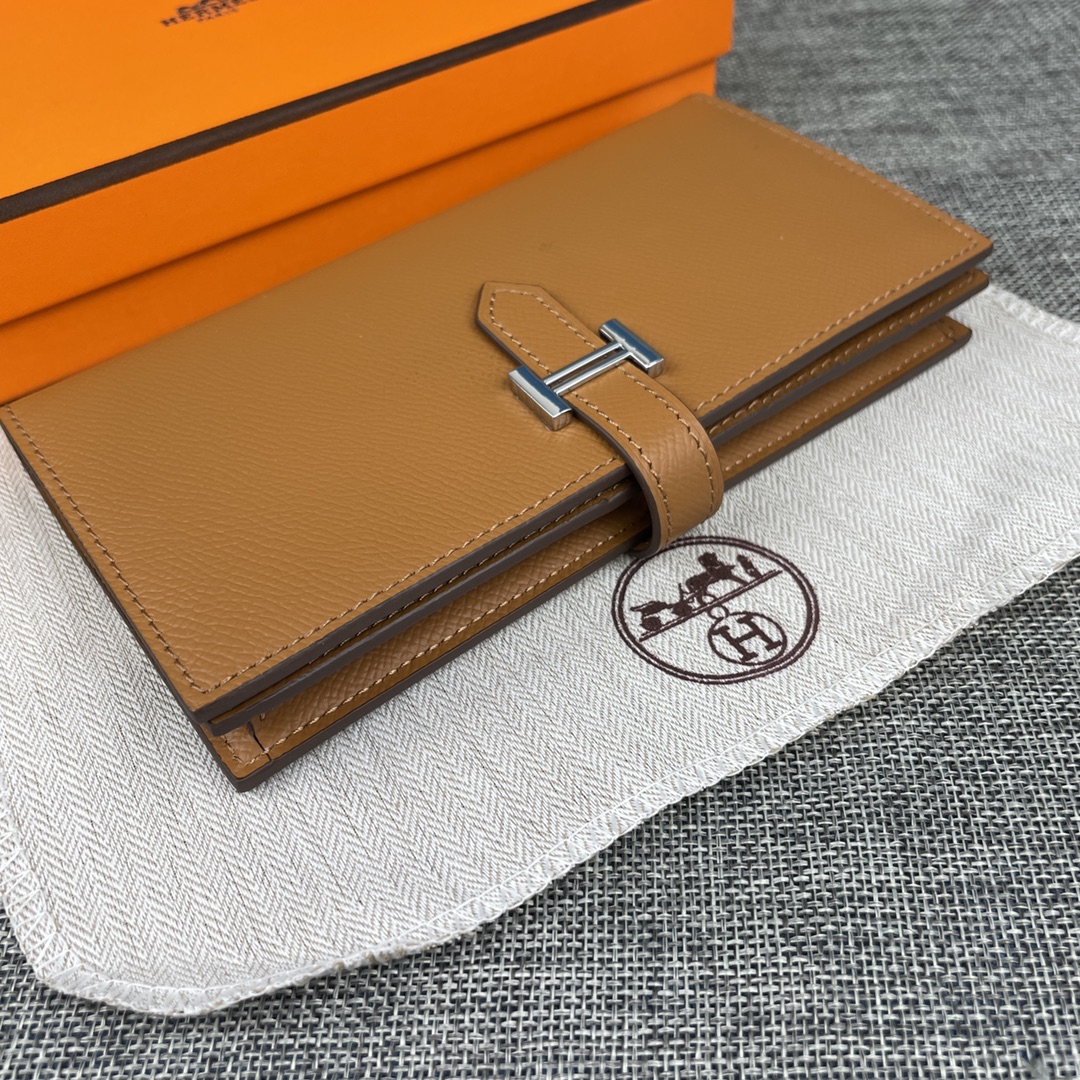 Hermes •原单。 Empson手掌纹 爱马仕女士新款纯色皮革内拉链口袋竖款钱包 💋专柜对版复刻 💋手感柔软,油边 Hermes •原单。 Empson手掌纹 爱马仕女士新款纯色皮革内拉链口袋竖款钱包 💋专柜对版复刻 💋手感柔软,油边
