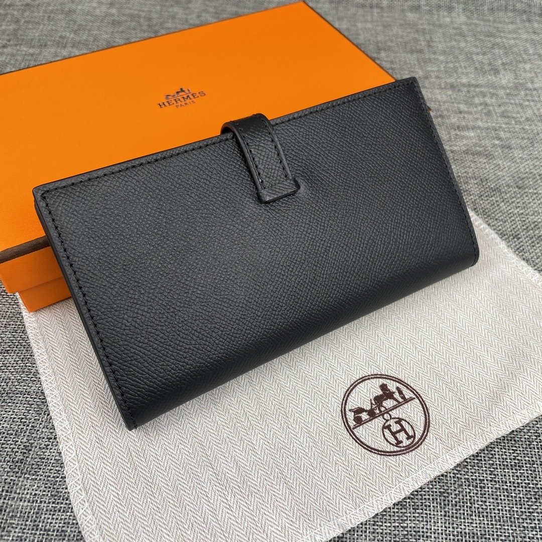 Hermes •原单P
Empson手掌纹
爱马仕女士新款纯色皮革内拉链口袋竖款钱包 
💋专柜对版复刻
